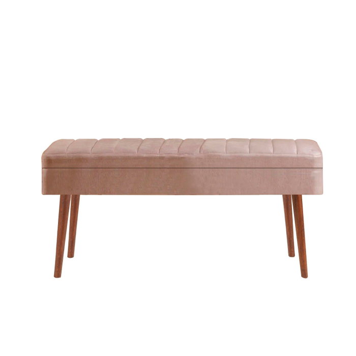 Hanah Home Banco 0900 - 2, Nogal y Piedra, Banco Elegante y Versátil de Tablero de Partículas, 90 cm Ancho x 39 cm Profundidad x 40 cm Alto